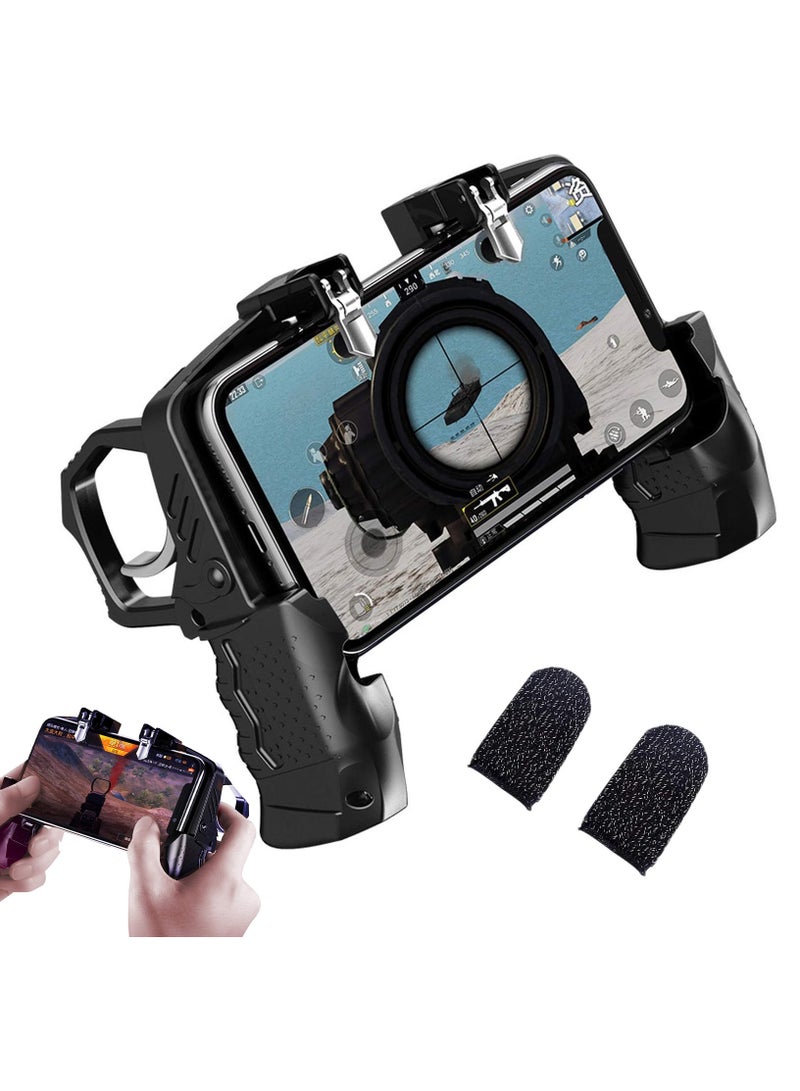 K21 Mobile Game Controller for PUBG/Call of Duty/Fortnite, aim Trigger Fire ons L1R1 Shooter Sensitive Joystick, Gamepad for 4.7-6.5 inch iPhone  Android Phone - Image 1
