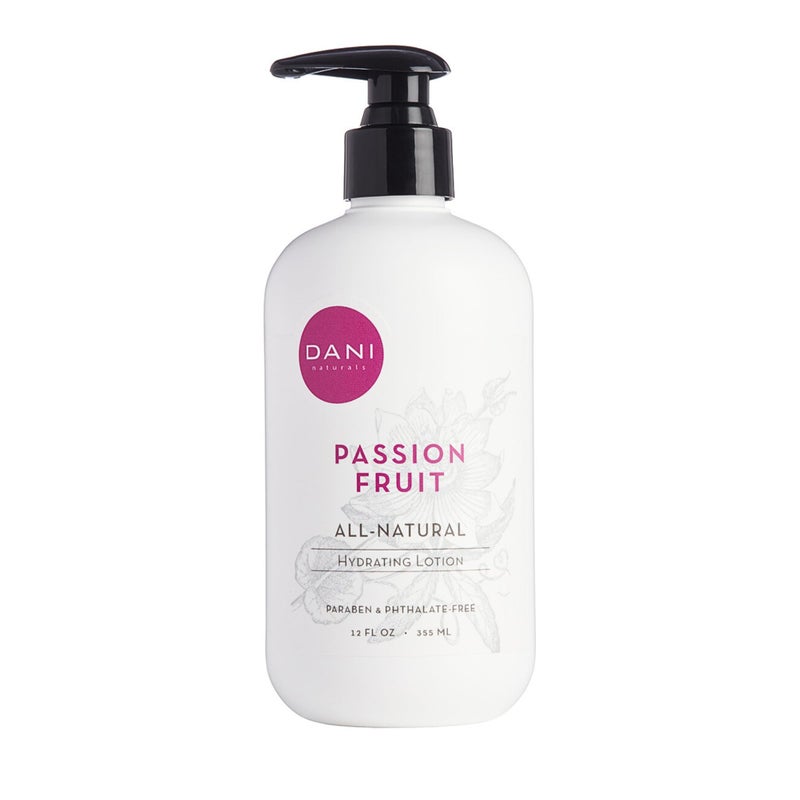 DANI Naturals Hand & Body Lotion - Juicy Passion Fruit Scented, Deep Hydration for Dry & Dull Skin with Shea Butter, Aloe Vera & Vitamin E, Vegan, Paraben-Free, 12 Oz - Image 1
