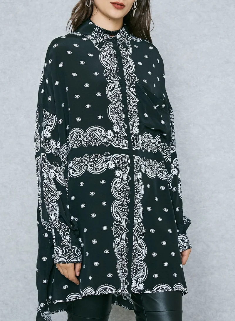 KENDALL + KYLIE Oversized Bandana Shirt