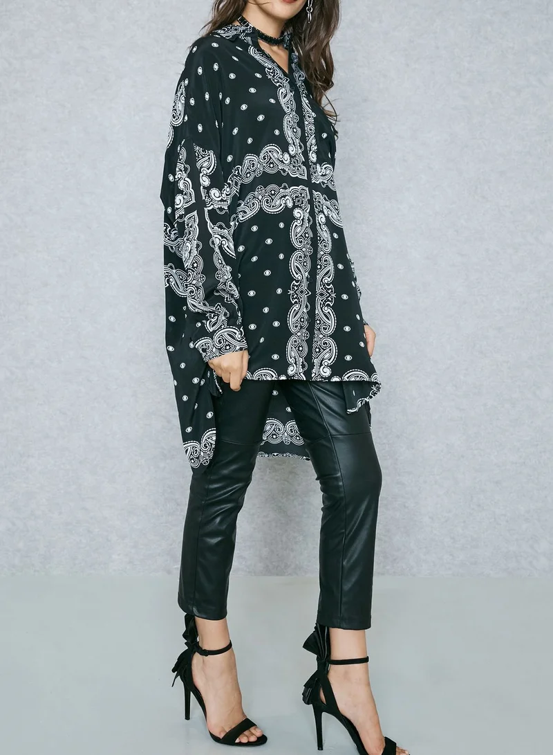 KENDALL + KYLIE Oversized Bandana Shirt