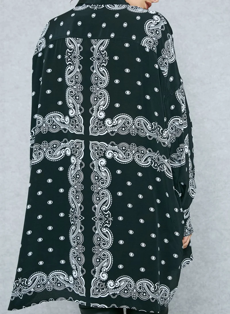 KENDALL + KYLIE Oversized Bandana Shirt