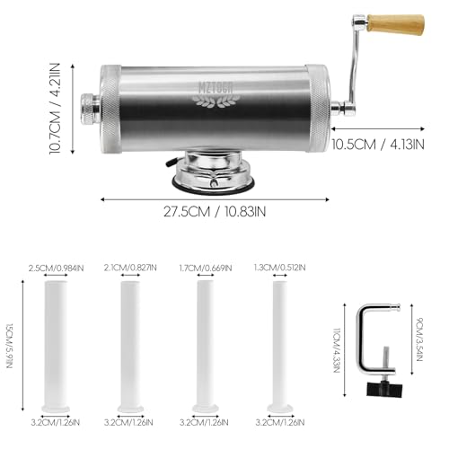 MZTOGR 5LBS Sausage Stuffer Horizontal Stainless Steel Homemade Sausage Maker Meat Sausage Machine With Suction Base - Image 3