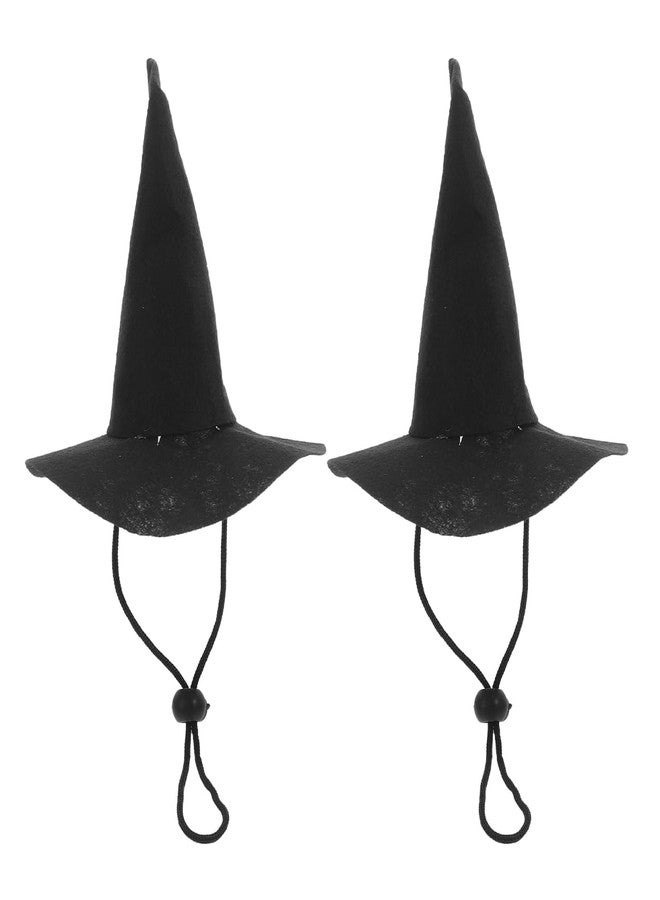 BESTOYARD 2Pcs Halloween Cat Hat Adjustable Pet Puppy Witch Hat for Dogs Cats Cosplay Costume Party Accessories - Image 1