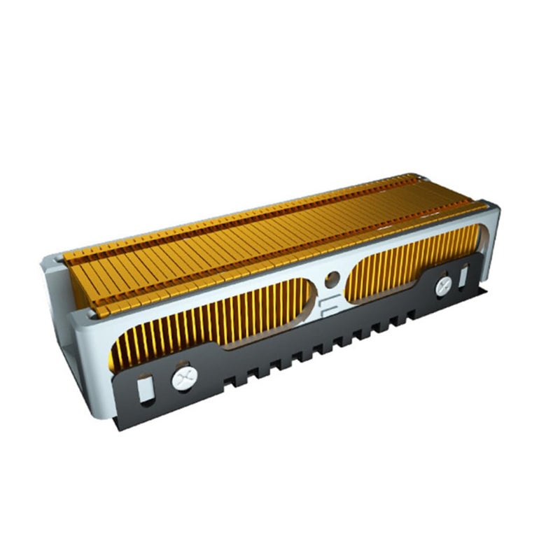 Aluminum Copper Alloy SSD Heatsink Cooler with Inclined Wind Guide Design Efficient Heat Dissipation - Image 2