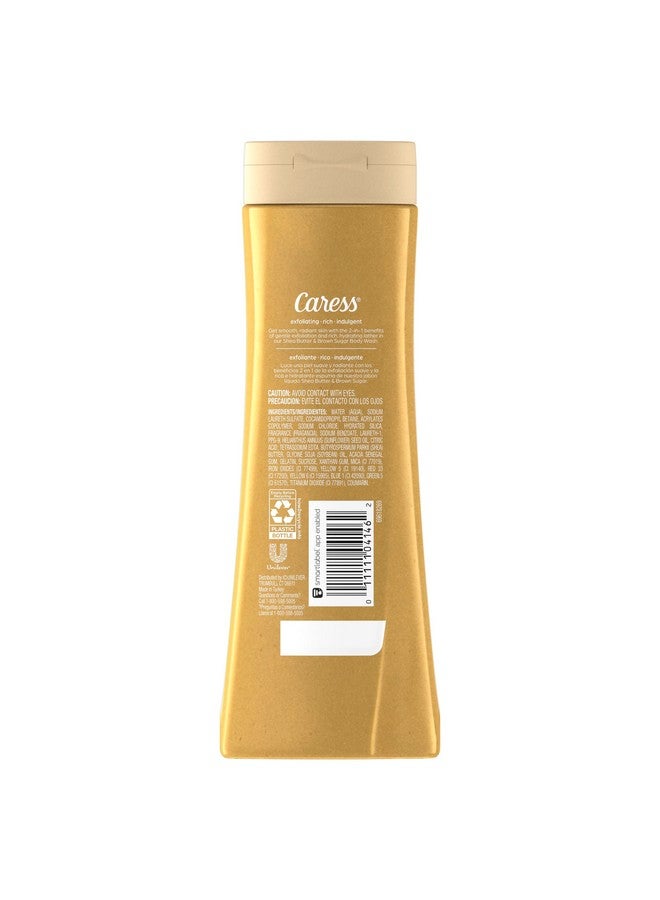 Caress Body Wash Shea Butter & Brown Sugar Moisturizing Body Wash For Gorgeous Radiant Skin Exfoliating Body Soap Liquid 20 Fl Oz (Pack Of 2) - Image 2