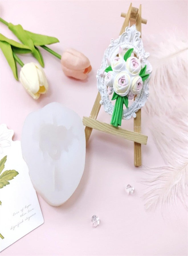 NINEXY 3D Flower Bouquet Candle Soap Silicone Molds Fondant Chocolate Candy Cake Decorating Mould Resin Clay Baking Pastry Tools (Peony) - Image 4