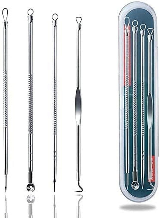 B-BUCKET ETSAP Stainless Steel Blackhead Remover Pimple Blemish Extractor Remover Tool Set of 4 - Image 1