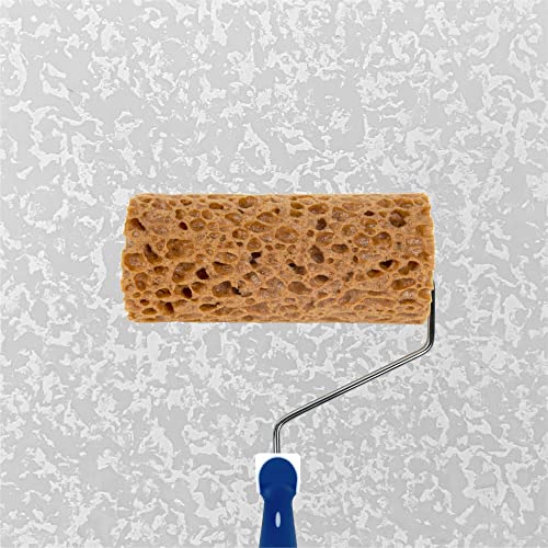 Hanroy Sponge Paint Roller Small 7" for Texture Painting Decorators Brush Tool, Fast and Easy Pattern Art Sponge Roller for Home Wall(M90F) - Image 1