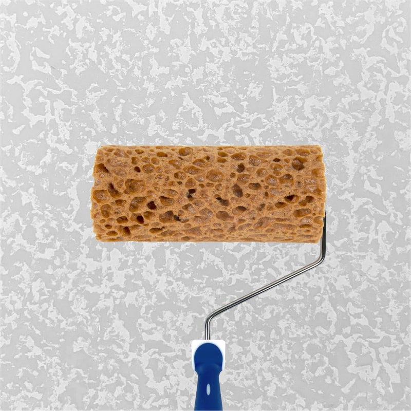 Hanroy Sponge Paint Roller Small 7" for Texture Painting Decorators Brush Tool, Fast and Easy Pattern Art Sponge Roller for Home Wall(M90F) - Image 3
