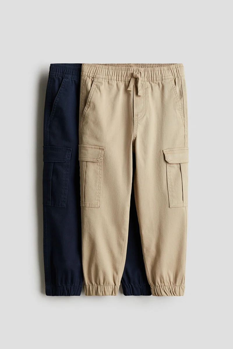 H&M 2-pack cargo joggers