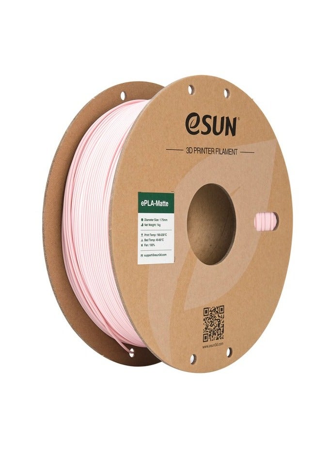 إي صن خيوط طابعة eSUN Matte PLA ثلاثية الأبعاد، PLA 1.75 مم، دقة الأبعاد +/- 0.05 مم، 1 كجم بكرة (2.2 رطل) خيوط للطابعات ثلاثية الأبعاد، وردي خوخي - Image 1