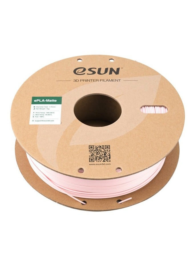 إي صن خيوط طابعة eSUN Matte PLA ثلاثية الأبعاد، PLA 1.75 مم، دقة الأبعاد +/- 0.05 مم، 1 كجم بكرة (2.2 رطل) خيوط للطابعات ثلاثية الأبعاد، وردي خوخي - Image 2