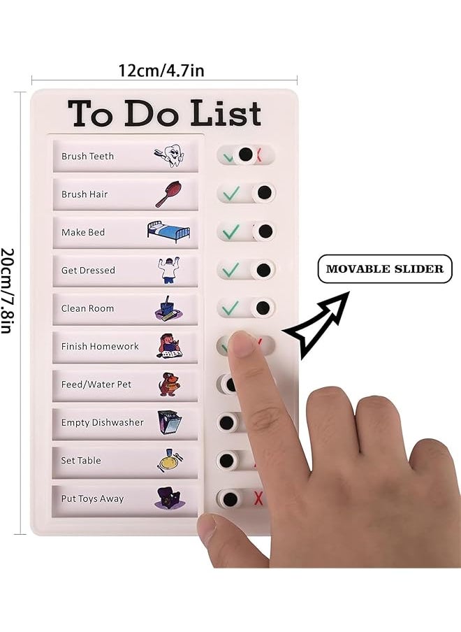 Chore Chart For Kids 2 Pack Reusable Sliding Chore Chart Visual Schedule Detachable Memo Checklist Plan Board My Chores And To Do List Board Equipped With 10 Additional Blank Cards - pzsku/Z525EA1BBEFA016003693Z/45/_/1740916411/f4d0a371-1d7c-4135-a614-1169081fbedc