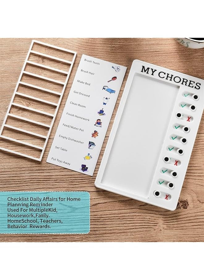 Chore Chart For Kids 2 Pack Reusable Sliding Chore Chart Visual Schedule Detachable Memo Checklist Plan Board My Chores And To Do List Board Equipped With 10 Additional Blank Cards - pzsku/Z525EA1BBEFA016003693Z/45/_/1740916413/08989d09-8355-440b-bf69-6437a22e30c4