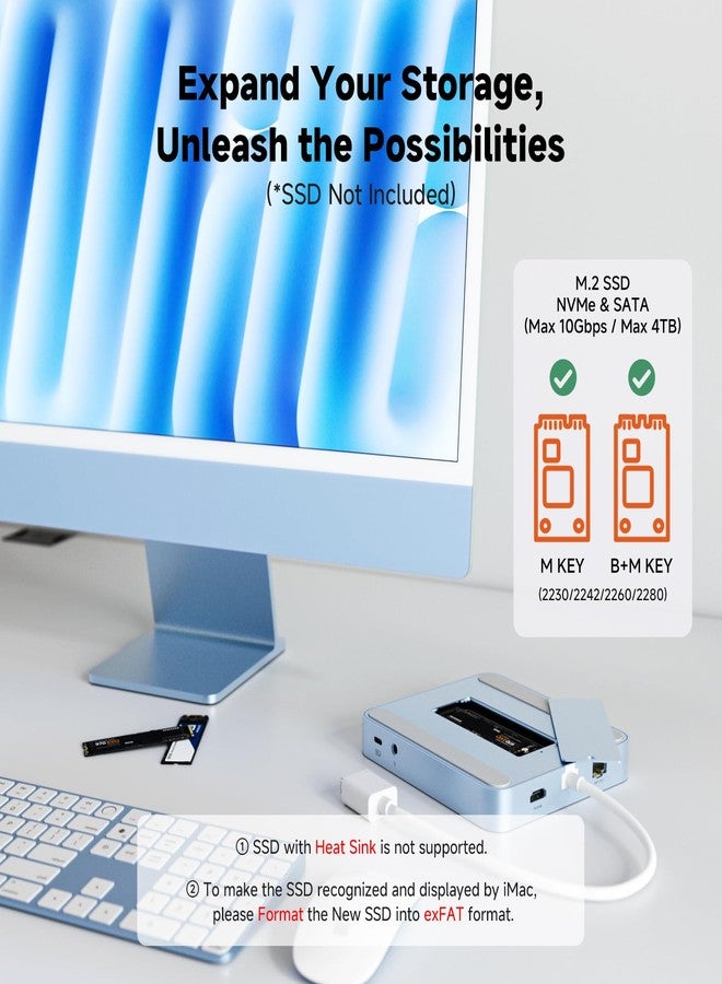 Minisopuru DS802PROiMac ملحقات لجهاز iMac M1/M3/M4، أزرق - Image 5