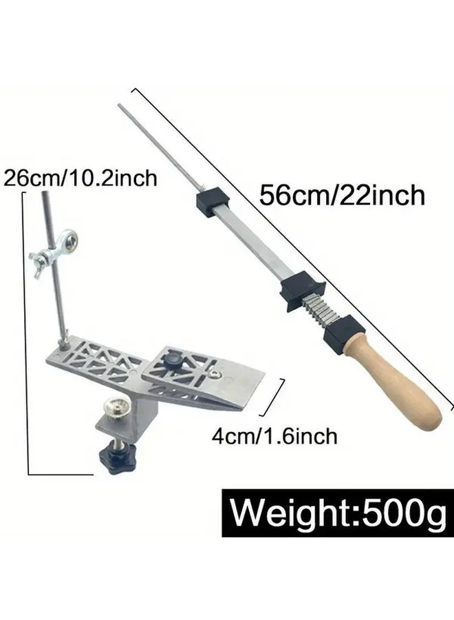 Cast Iron Craft Knife Sharpener Manual Adjustable Angle Tool For Kitchen Kitchen Use All Knife Sharpening - Image 4