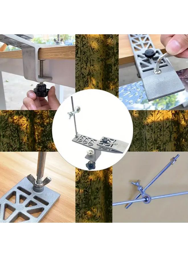 Cast Iron Craft Knife Sharpener Manual Adjustable Angle Tool For Kitchen Kitchen Use All Knife Sharpening - Image 1