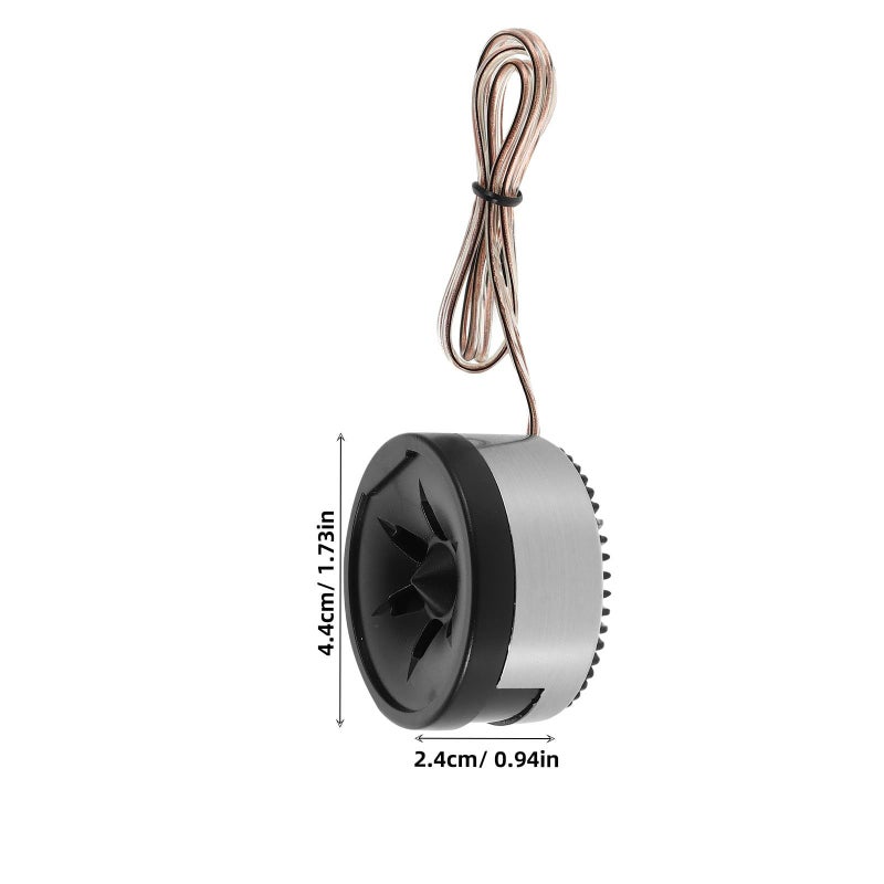 High Efficiency Car Tweeter Mini Dome Speaker 1pc Black For Vehicle Sound System Enhancement - Image 3
