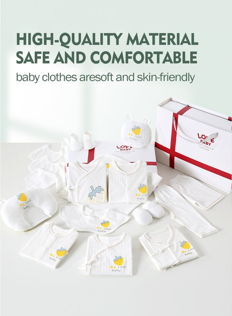 Love Baby 24pcs Newborn Gift Set, Baby Boy & Girl Gift Ensemble, Essential Baby Clothing & Accessories with Box. Made from high-quality cotton, perfect for summer (for babies 0-6 months). - Image 2