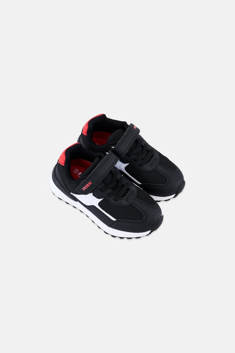 RBX Toddlers Boy Velcro Closure Shoes, Black - Image 2