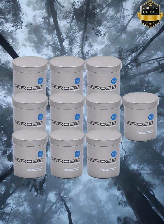 zero35 10 Pieces Mint Fragranced Hair Bleaching Powder 500ml - Image 1