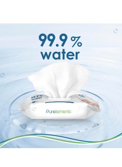 Pure Elements Purelements - Aloe Natural 99.9% Water Wipes - Pack of 4 - 256pcs  - Image 5