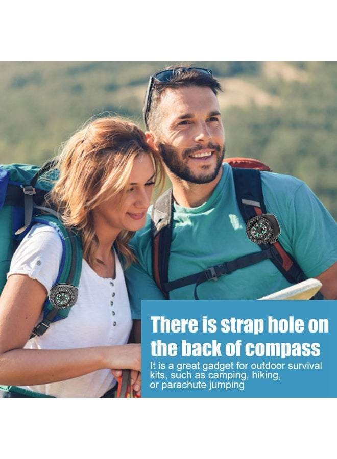 CMGTYYD 2Pcs Watch Compass, Portable Wrist Compass Outdoor Navigation Device for Camping Hiking Boating Survival - Image 2