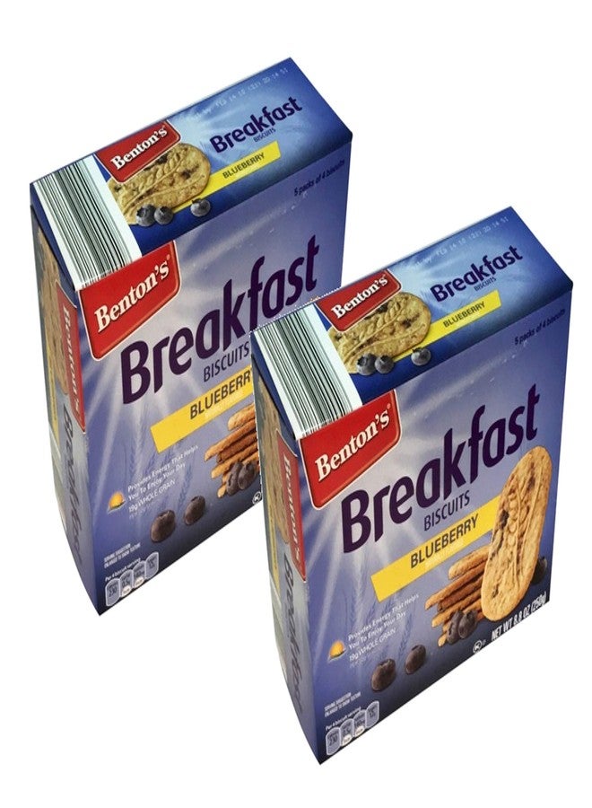FCV Benton's Whole Grain Blueberry Energy Breakfast Biscuits - 2 Boxes (5 Pck) - Image 1