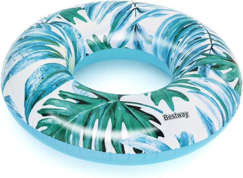 BestWay Tropical Palms Swim Tube – Inflatable Pool Float Ring with Tropical Design Pack of 2 - Image 4
