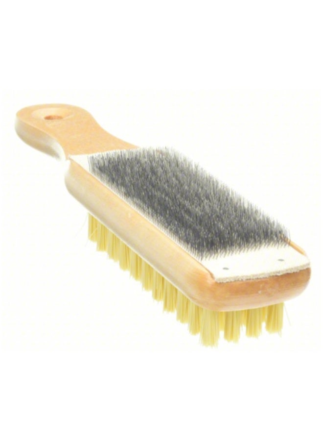 Nicholson File Cleaner With Brush 10 in Overall Lg, Steel Wire Bristles, Wood Handle - Image 2