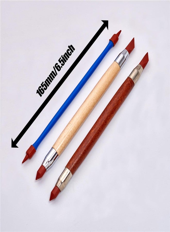 Maxmoral 3PCS Art Tools Dual Tip Eraser Pen Clay Clay Tool Clay DIY Sculpting Modelling Wiping Tool Ceramic Sculpture Tool - Image 4