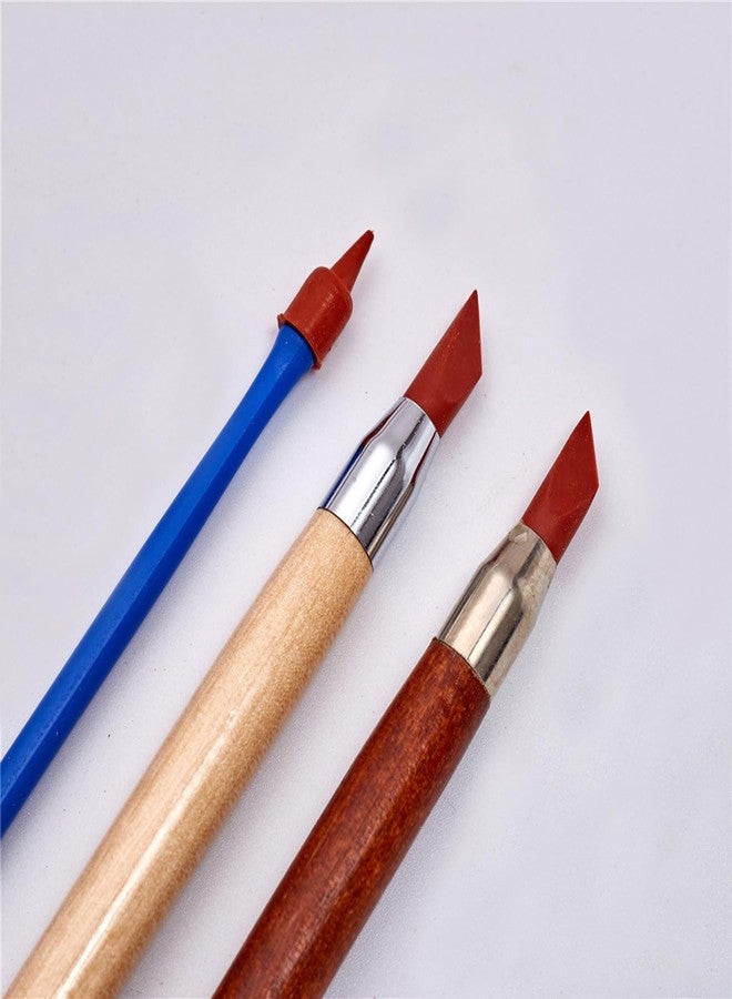 Maxmoral 3PCS Art Tools Dual Tip Eraser Pen Clay Clay Tool Clay DIY Sculpting Modelling Wiping Tool Ceramic Sculpture Tool - Image 3