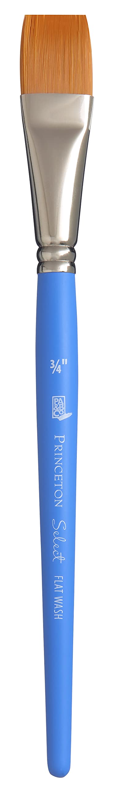 Princeton Select Artiste, Series 3750, Paint Brush for Acrylic, Watercolor and Oil, Flat Wash, 3/4 Inch - Image 1