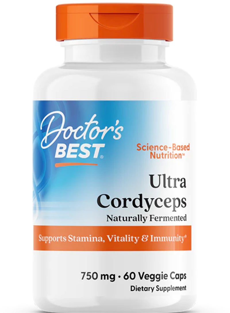 Doctor's BEST Ultra Cordyceps  750mg 60VC 