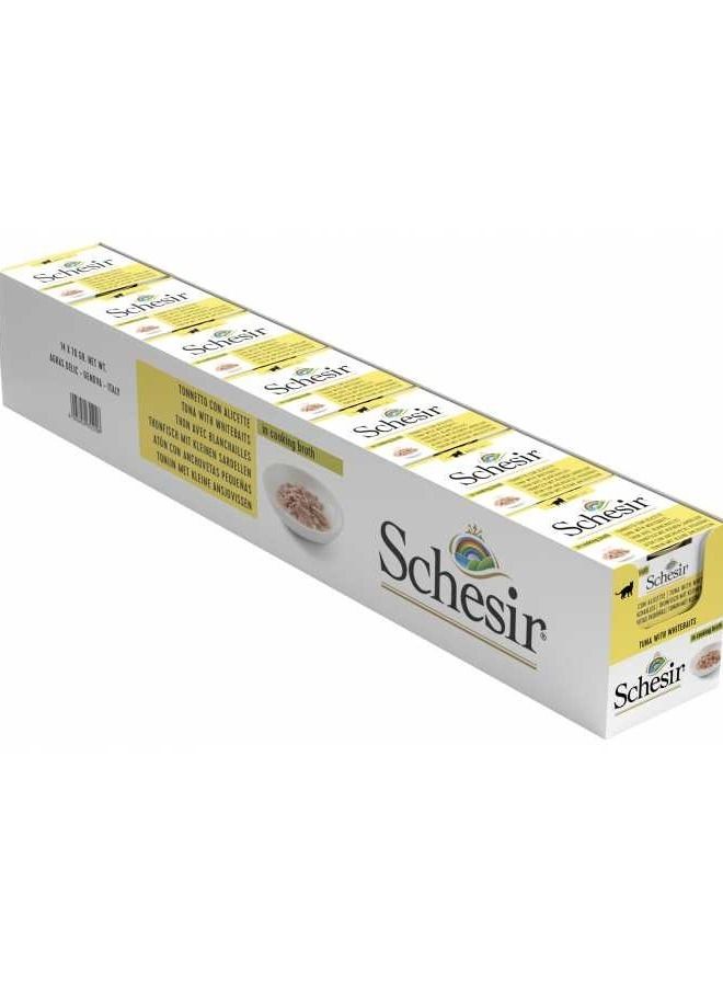 Schesir Cooking Broth Tuna With Whitebait Wet Food Adult Cats  - Image 2