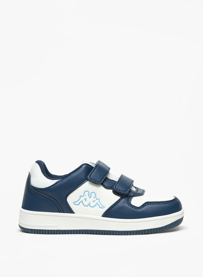 Kappa Boy's Colourblock Sports Shoes with Hook and Loop Closure