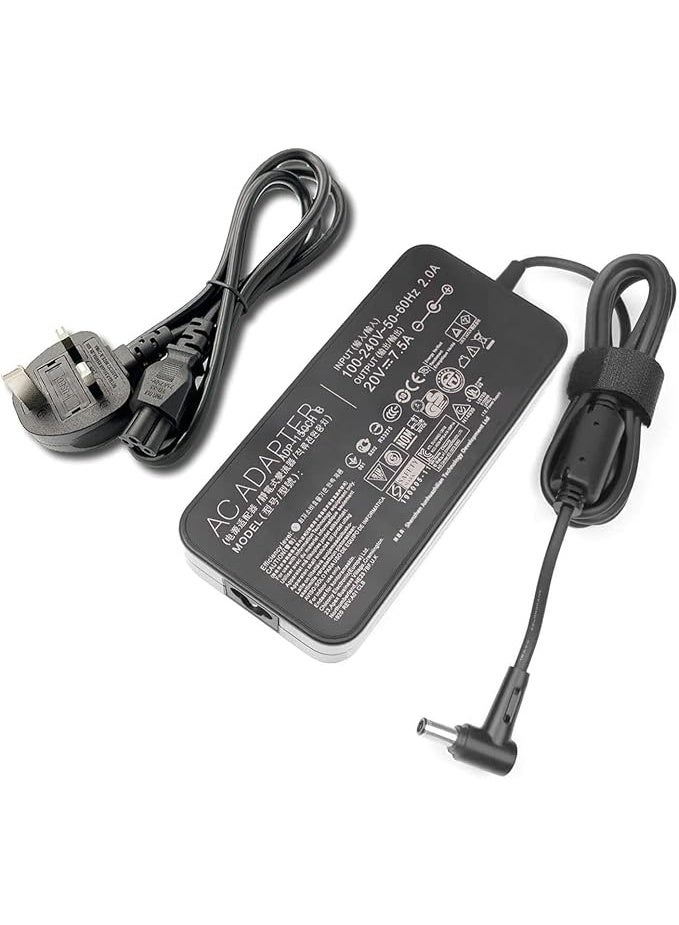 Terabyte 150W 20V 7.5A Charger ADP-150CH B A18-150P1A Compatible for ASUS Rog G531GT G731GT FX505GT FX705GT FX505DD FX505DT FX505DU FX705DD FX705DT FX705DU with Power Cord - Image 1