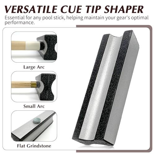 SAMIQU Pool Cue Tips Shaper - Multifunctional Pool Stick Rapid Repair Tool and Polish - Billiards Accessories for Every Enthusiast - Image 2