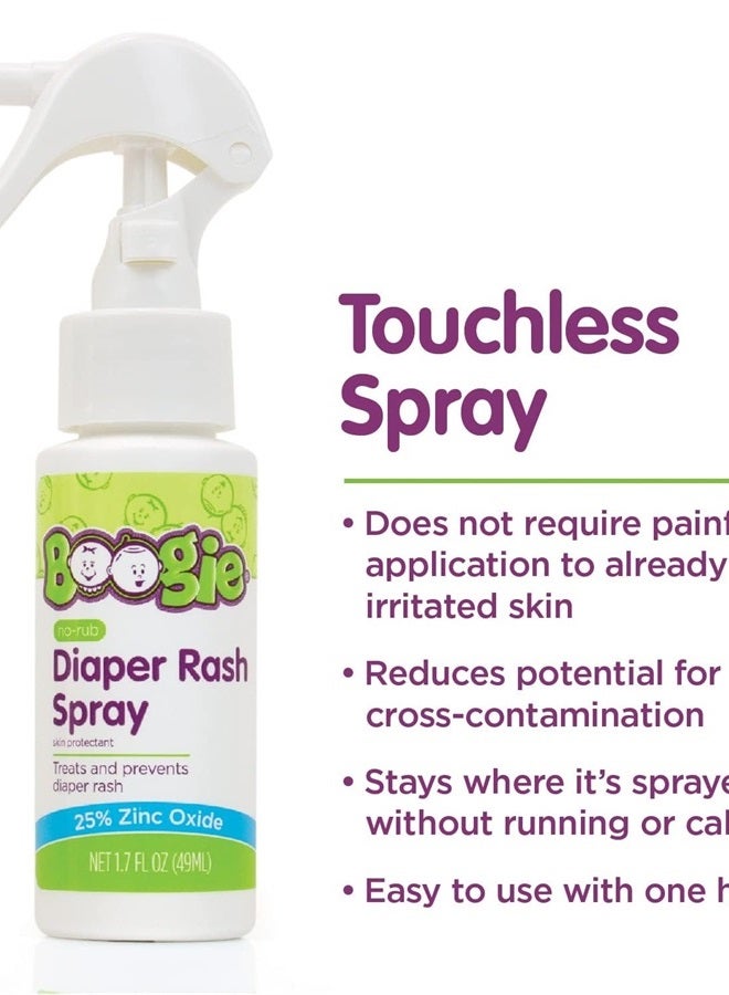 Boogie Diaper Rash Cream Spray by Boogie Bottoms, Travel Friendly No-Rub Touch Free Application for Sensitive Skin, from The Maker of Boogie Wipes, Over 200 Sprays per Bottle, 1.7 oz - Image 4