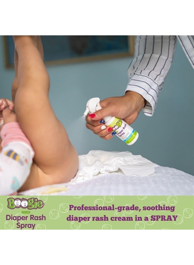 Boogie Diaper Rash Cream Spray by Boogie Bottoms, Travel Friendly No-Rub Touch Free Application for Sensitive Skin, from The Maker of Boogie Wipes, Over 200 Sprays per Bottle, 1.7 oz - Image 3