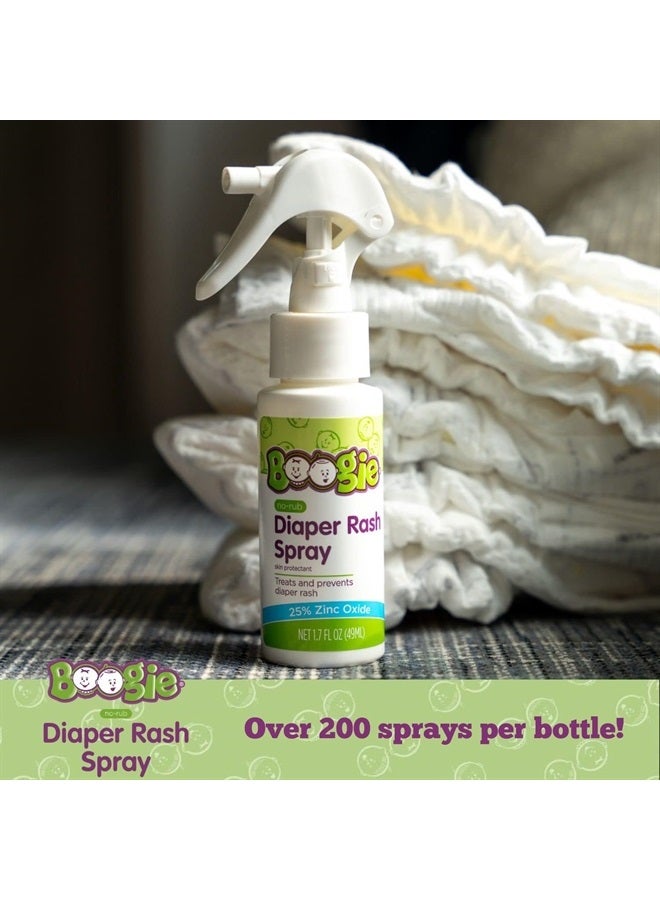 Boogie Diaper Rash Cream Spray by Boogie Bottoms, Travel Friendly No-Rub Touch Free Application for Sensitive Skin, from The Maker of Boogie Wipes, Over 200 Sprays per Bottle, 1.7 oz - Image 5