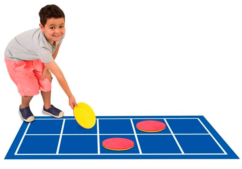 Didax Ten-Frame Floor MAT,Blue - Image 1