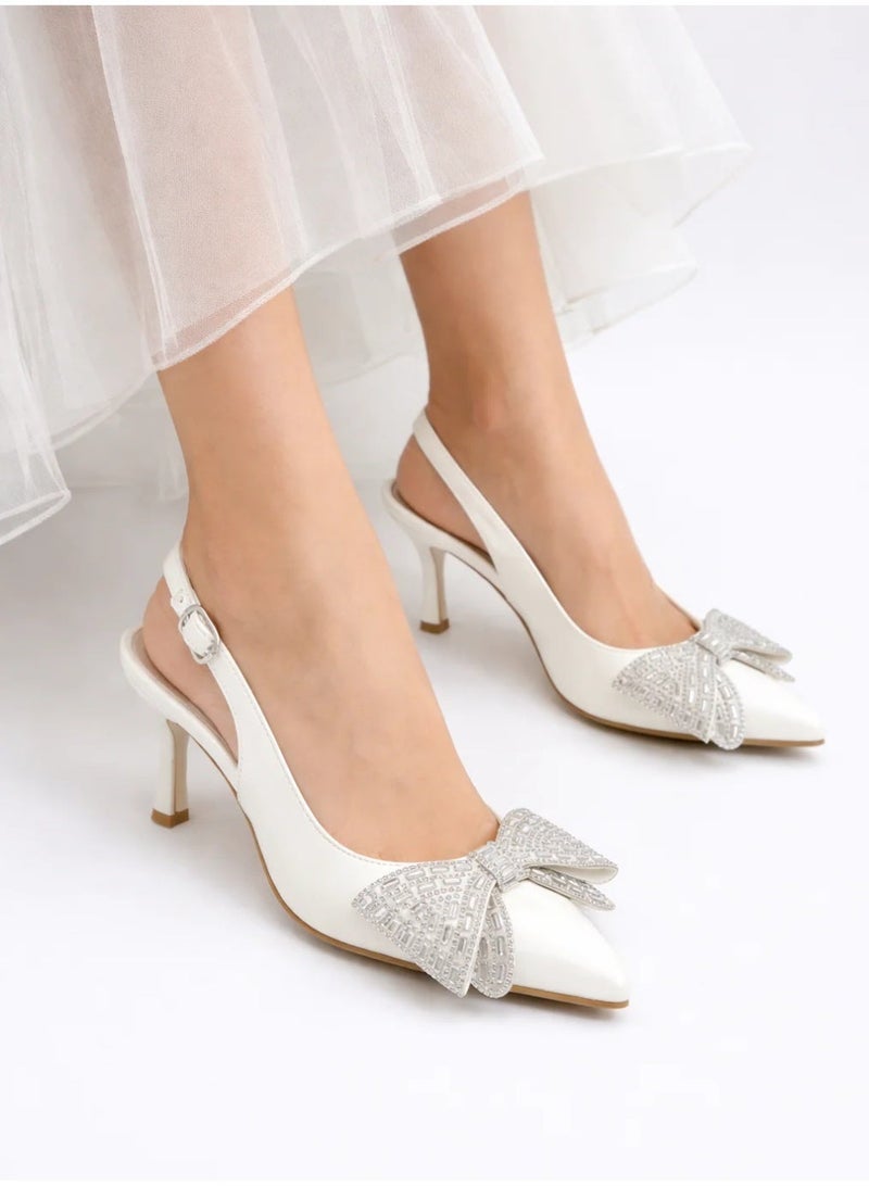 Vbranda Elegant heels designed with a stunning bow shape C-106 - Image 1