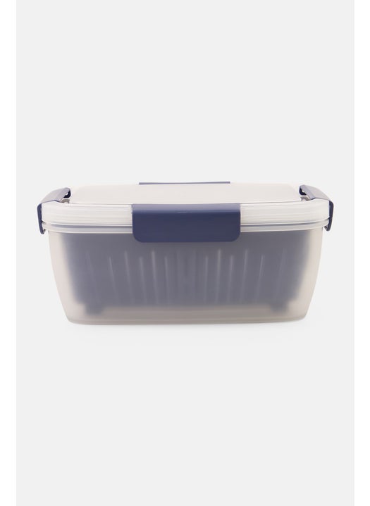 Square Shape Storage Container With Berry Colander 2L, Navy