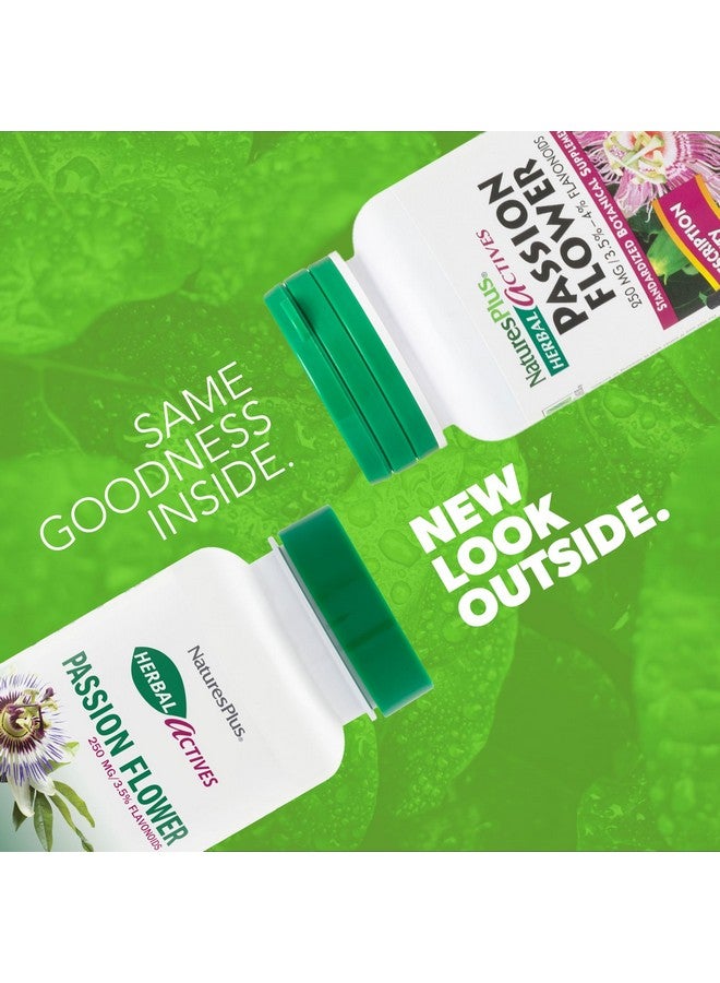 NaturesPlus Natures Plus Herbal Actives Passion Flower - 250 mg, 60 Vegan Capsules - Promotes Natural Calm - Vegetarian, Gluten-Free - 60 Servings - Image 2
