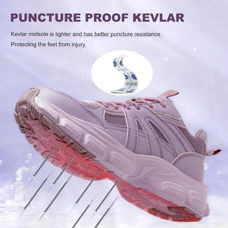 أحذية السلامة مع مقدمة فولاذية مقاومة للثقب للنساء - Image 4