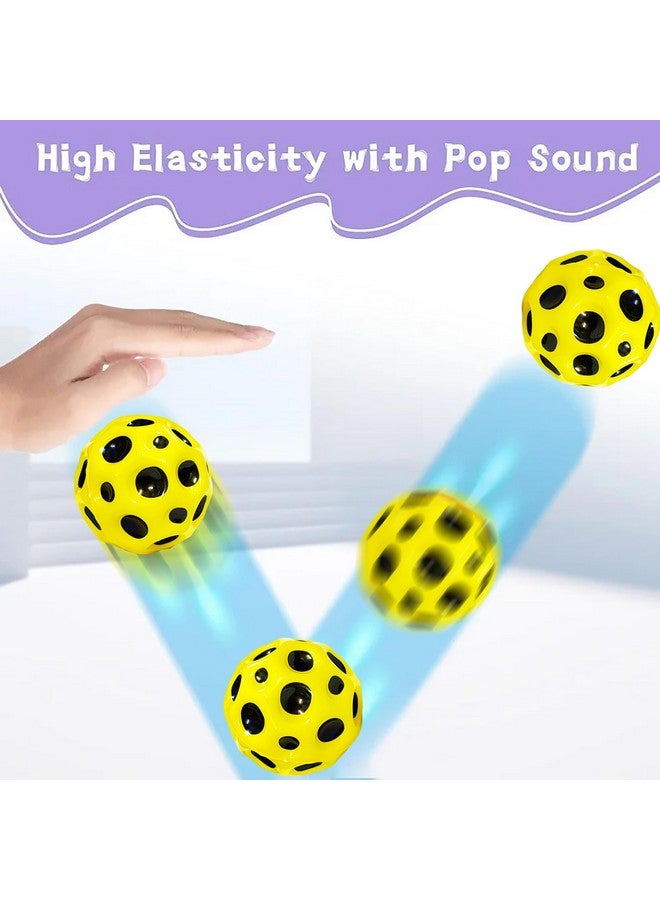 VGRASSP Super Bouncy Rubber Moon Ball Toy for Kids and Adults with Craters - High Bounce, Textured Grip, Perfect for Playtime Fun - Soft Foam Ball, Multicolor (Pack of 2) - Image 4