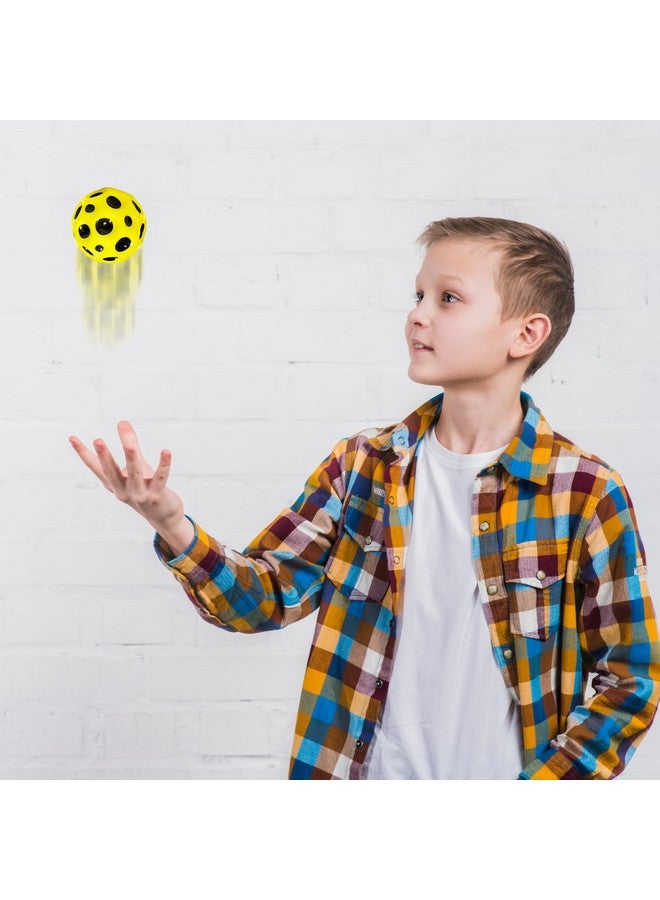 VGRASSP Super Bouncy Rubber Moon Ball Toy for Kids and Adults with Craters - High Bounce, Textured Grip, Perfect for Playtime Fun - Soft Foam Ball, Multicolor (Pack of 2) - Image 2