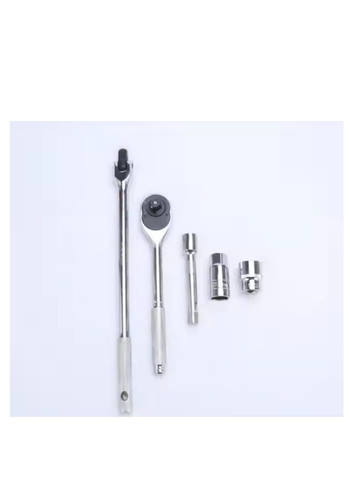 Loquat 24-piece socket ratchet wrench set with metric socket set and extension rod, suitable for car repair and home use, with storage box, hexagonal socket, hardware tools, car repair socket set - Image 3