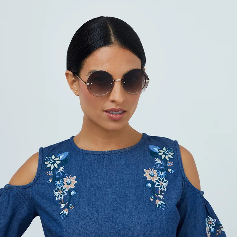 بلاك أوت Women's BlackOut COACHELLA By Eyewa -Women Sunglasses -Round Sunglasses للنساء